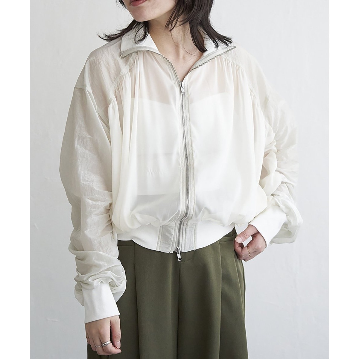 □ESCAR シャーリングブルゾン | グリーンパークス(Green Parks