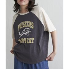 WHISKERSラグランT