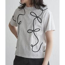 コード刺繍Tシャツ