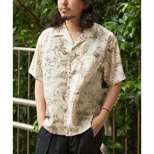 ジャングル総柄半袖シャツ | ヴァンスエクスチェンジ(VENCE EXCHANGE)