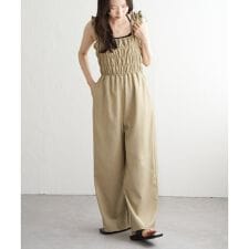 ヴァンスエクスチェンジ(VENCE EXCHANGE)のヘザーツイルシャーリングサロペット