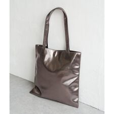 メタリックA4フラットトートバッグ