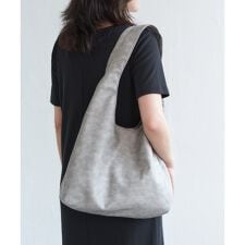ヴィンテージ合皮ラウンドトートバッグ
