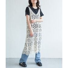 かぎ編みワンピース