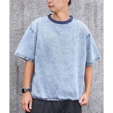 ヴァンスエクスチェンジ(VENCE EXCHANGE)のデニムTシャツ