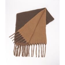 無地バイカラーマフラー