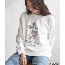 ミッキーマウス 裏起毛スウェット