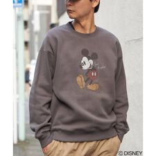 ミッキーマウス 裏起毛スウェット