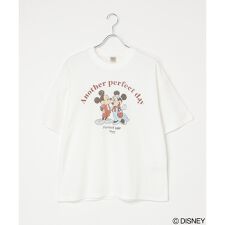 梨地 ミッキーマウス＆ミニーマウス プリントTシャツ
