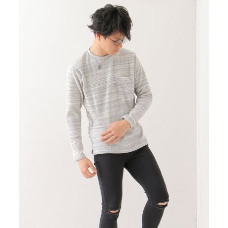 胸ポケットワッフルロンT | ヴァンスエクスチェンジ(VENCE EXCHANGE) | 35220112 | ファッション通販 マルイウェブチャネル