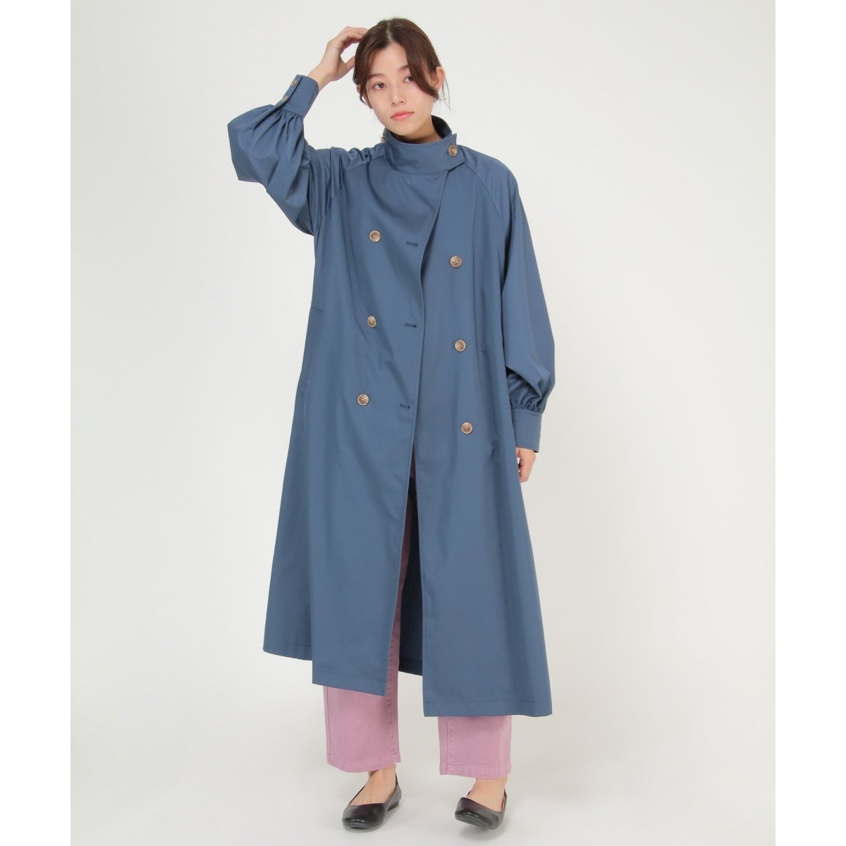 ダブルクロスガウンコート S ライトグレー セール】ダブルクロスガウンコート（その他アウター）｜URBAN