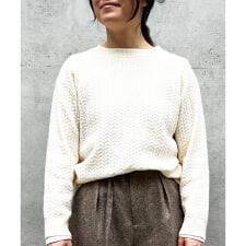 【洗濯機で洗える】ケーブルニット