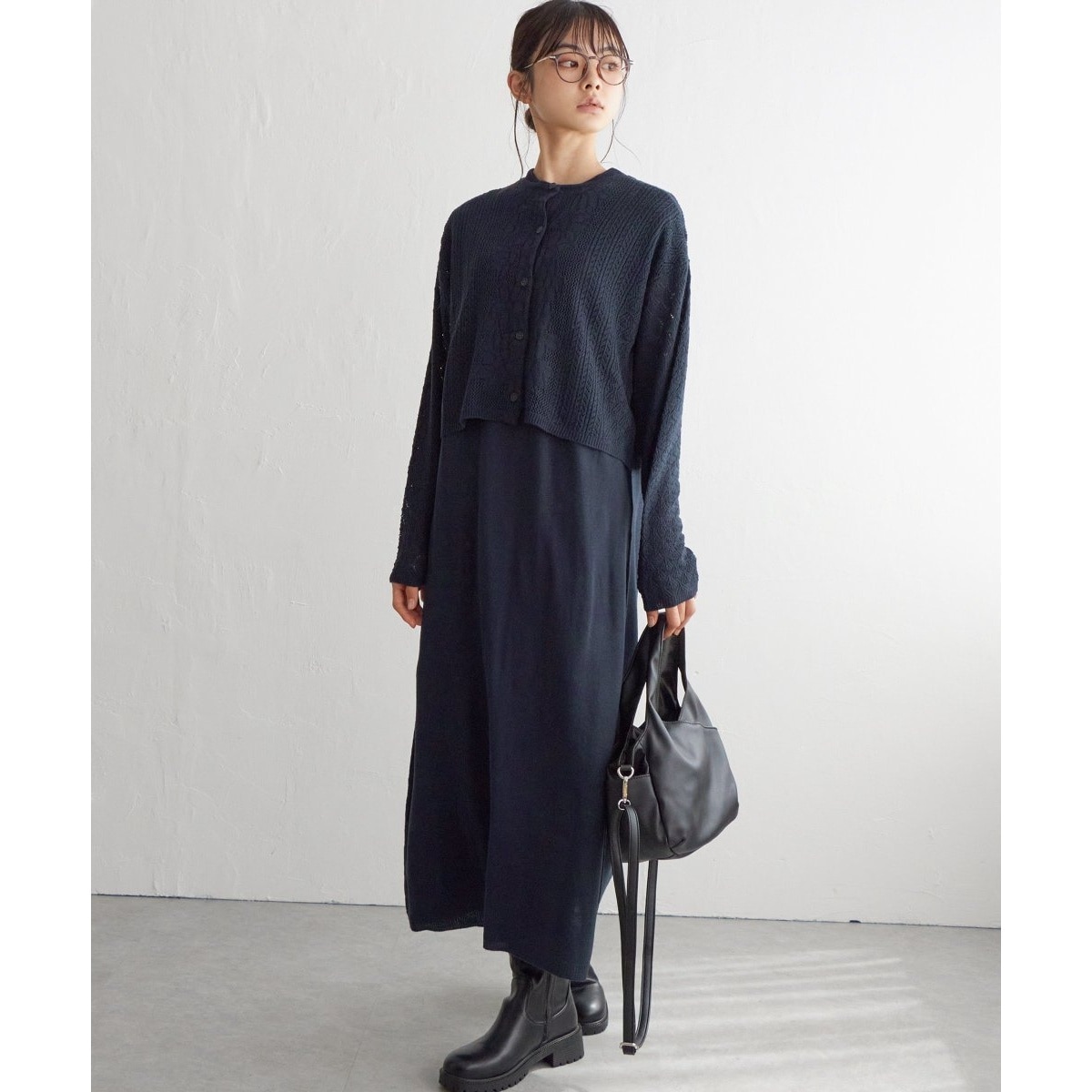 アーバンリサーチドアーズ　リネンキャンディスリーブワンピース　洗える　ブルー　M 20th Anniv.】 DOORS人気アイテム復活！ やっぱり春夏は