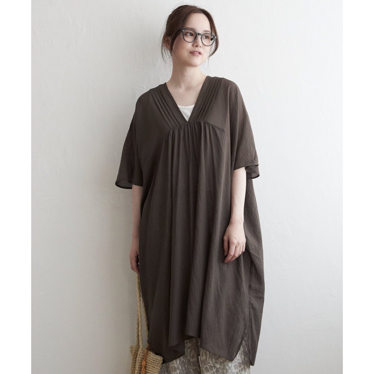 ◆送料・関税無料◆Merlette ピンタックデザイン Vネックワンピ 限定SALE☆Merlette 'Rodas' Vネックティアードワンピース 関込