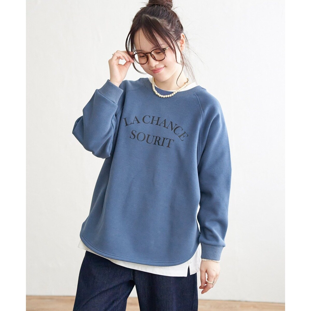 LAURA ASHLEY / ローラ アシュレイ 【洗える】裏起毛メローエッジハイネックリブTシャツ ローラ アシュレイ LAURA ASHLEY 【洗える】裏起毛メローエッジ