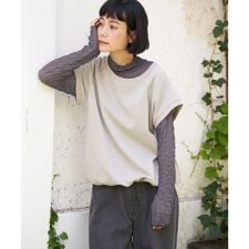 ラメ裏毛ベストT