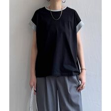 ラメ袖フレンチTシャツ