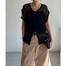 透かし編み2WAYベスト