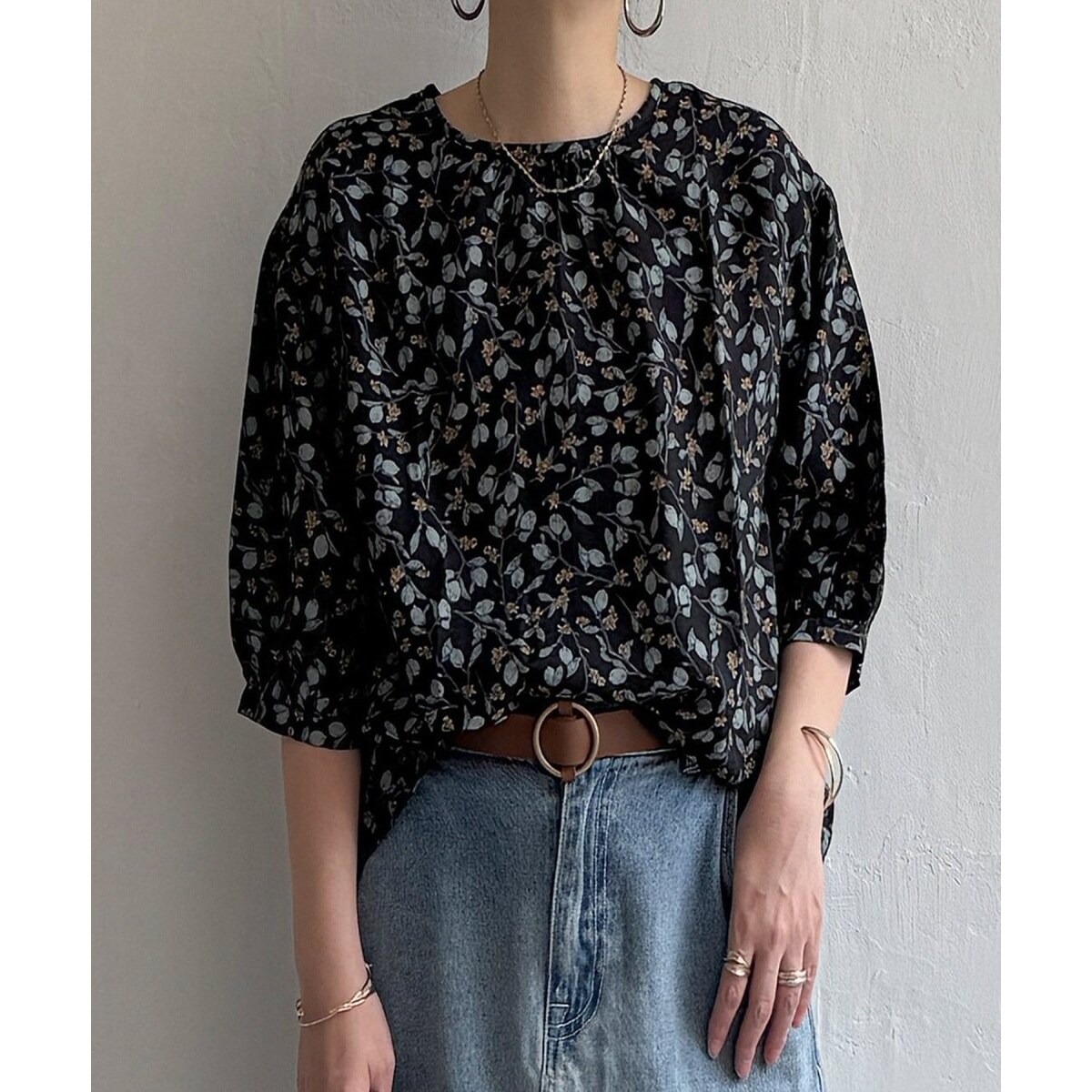 ボタニカルプリント2WAYブラウス | LBC | マルイウェブチャネル