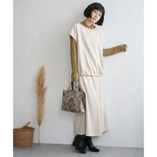 スエードポンチロングスカート