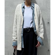 LBC(LBC)のフェザーメッシュカーディガン