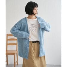 LBC(LBC)のフェザーメッシュカーディガン