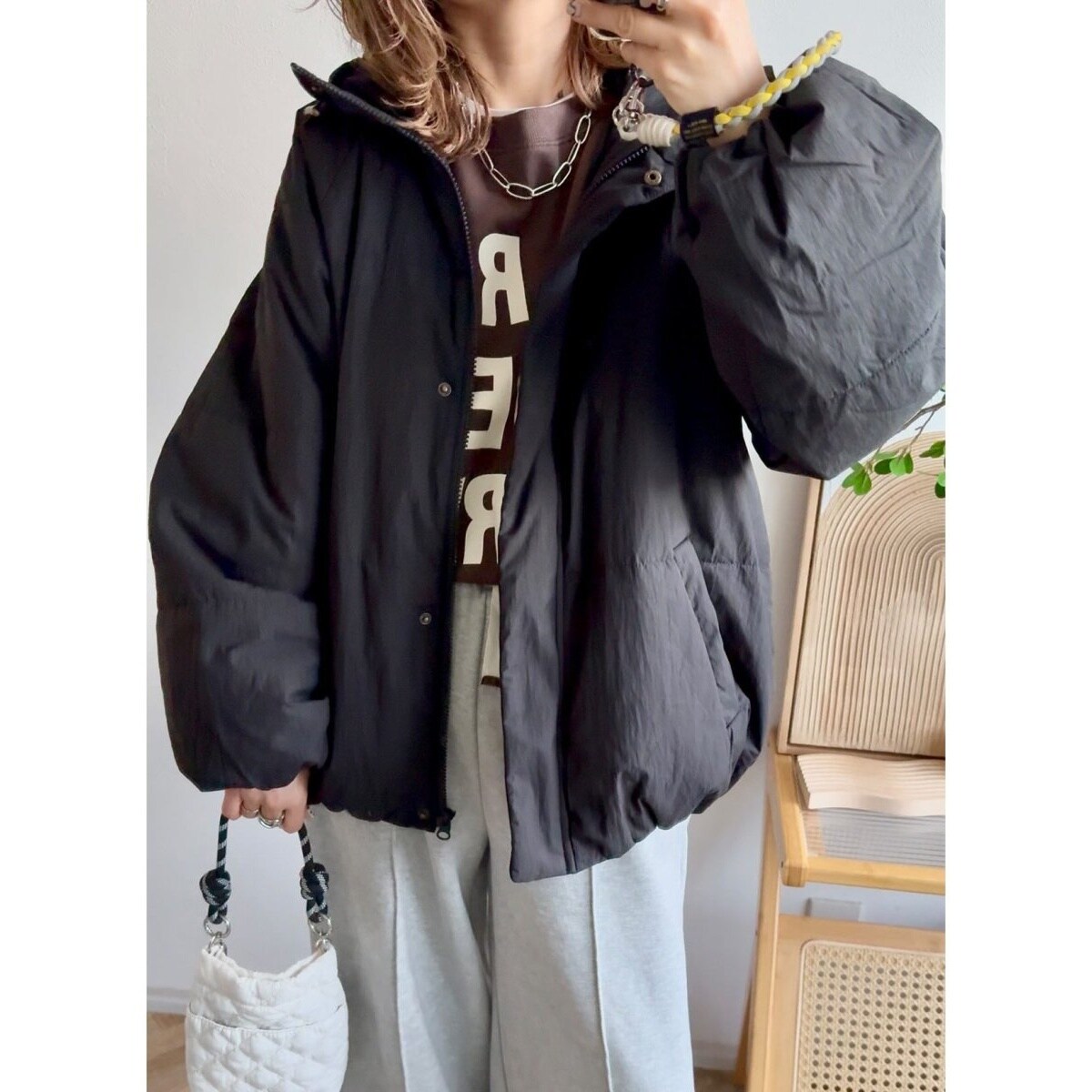 スタンドネック中綿ブルゾン《S Size Line》 | エヌ ナチュラル