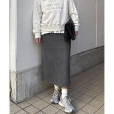 ジャージメルトンＩラインスカート