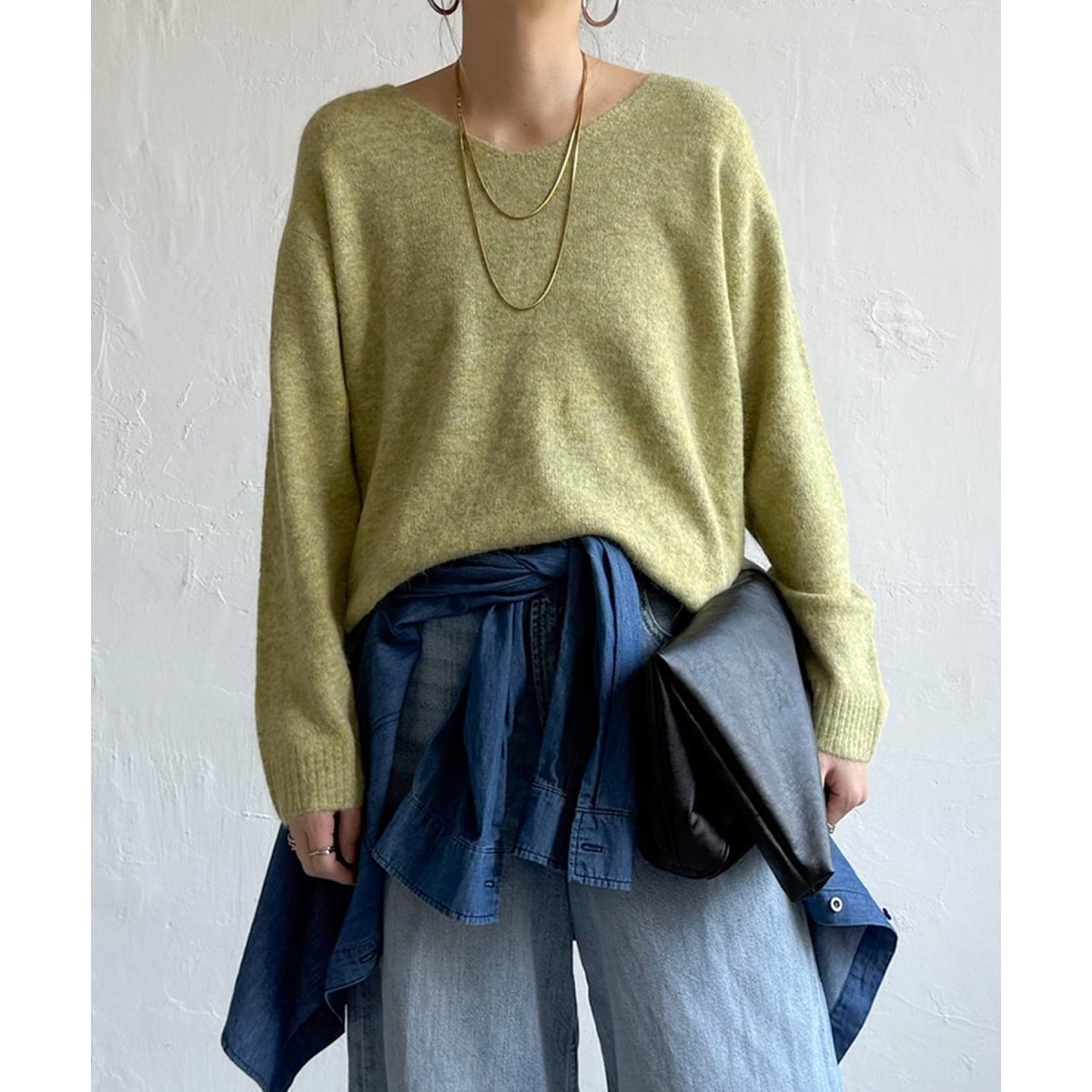 アンゴラ混Vネックニットプルオーバー | LBC | マルイウェブチャネル