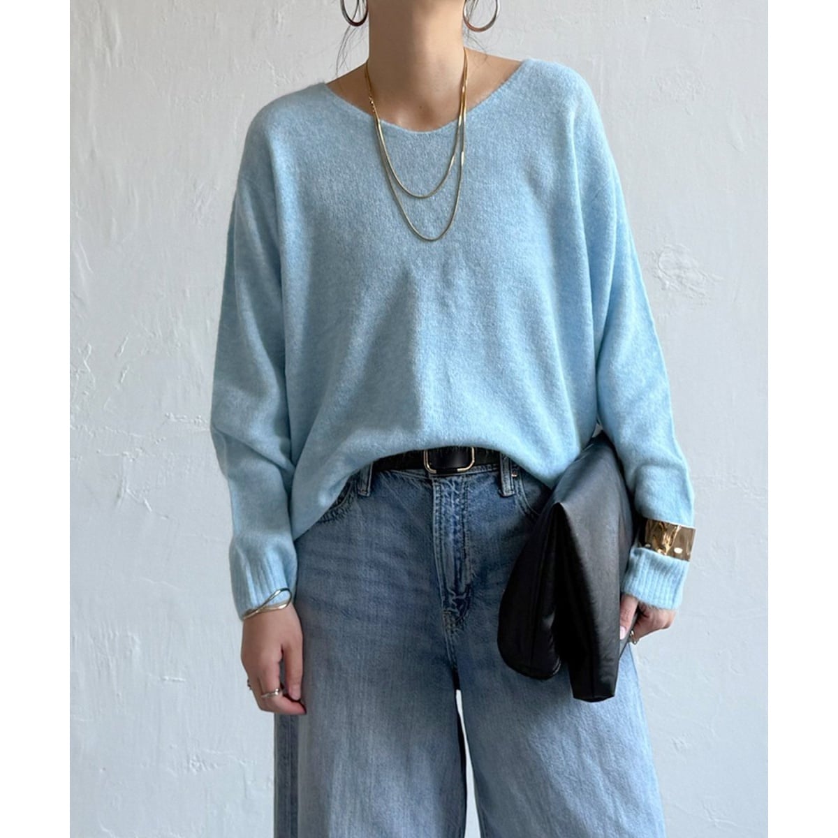 アンゴラ混Vネックニットプルオーバー | LBC | マルイウェブチャネル