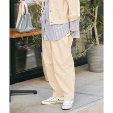 【セットアップ着用可能】ナチュラルツイルシェフパンツ