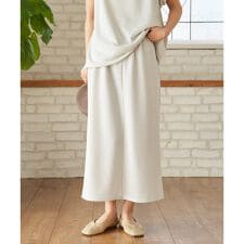 ラメ裏毛Iラインスカート