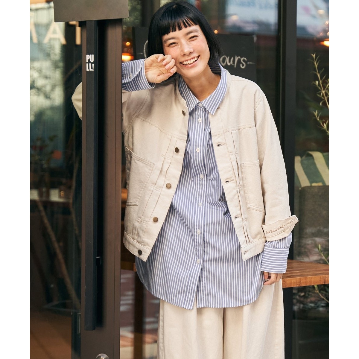 ワイドスリーブデニムジャケット | ヴァン(Vin) | マルイウェブチャネル