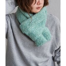 ウール混MIXツイードマフラー