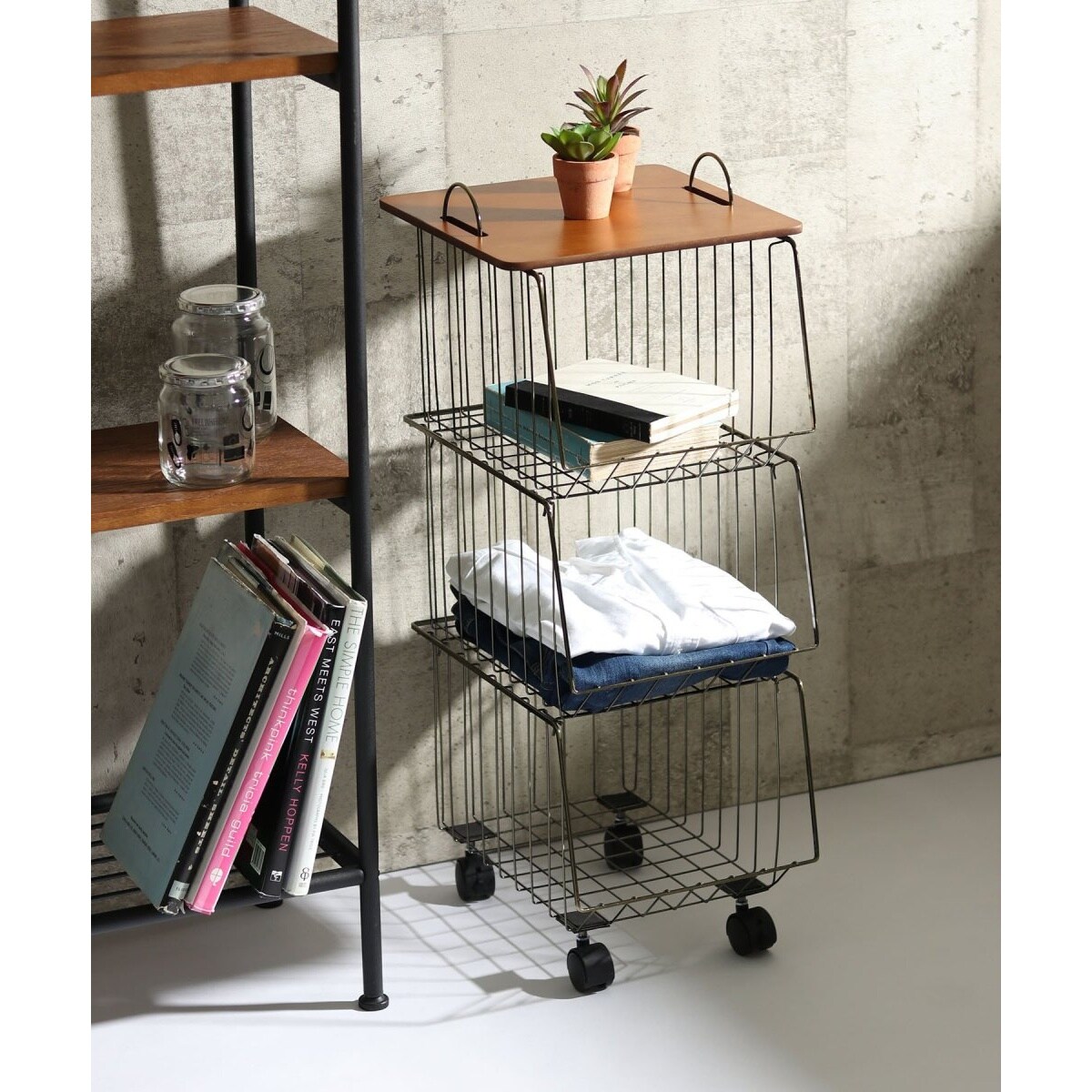 WEB限定】スタッキングワゴン3段 ゴールド | LBC | マルイウェブチャネル