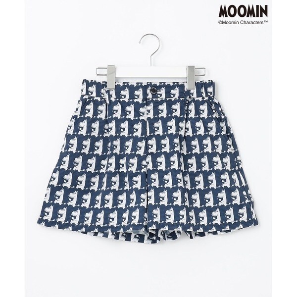 WOMEN】【MOOMIN COLLECTION】ムーミン 総柄プリント キュロット