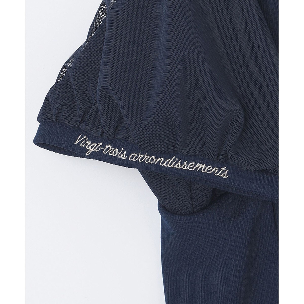 WOMEN】チュール袖 モックネックプルオーバー | 23区GOLF(23KUGOLF