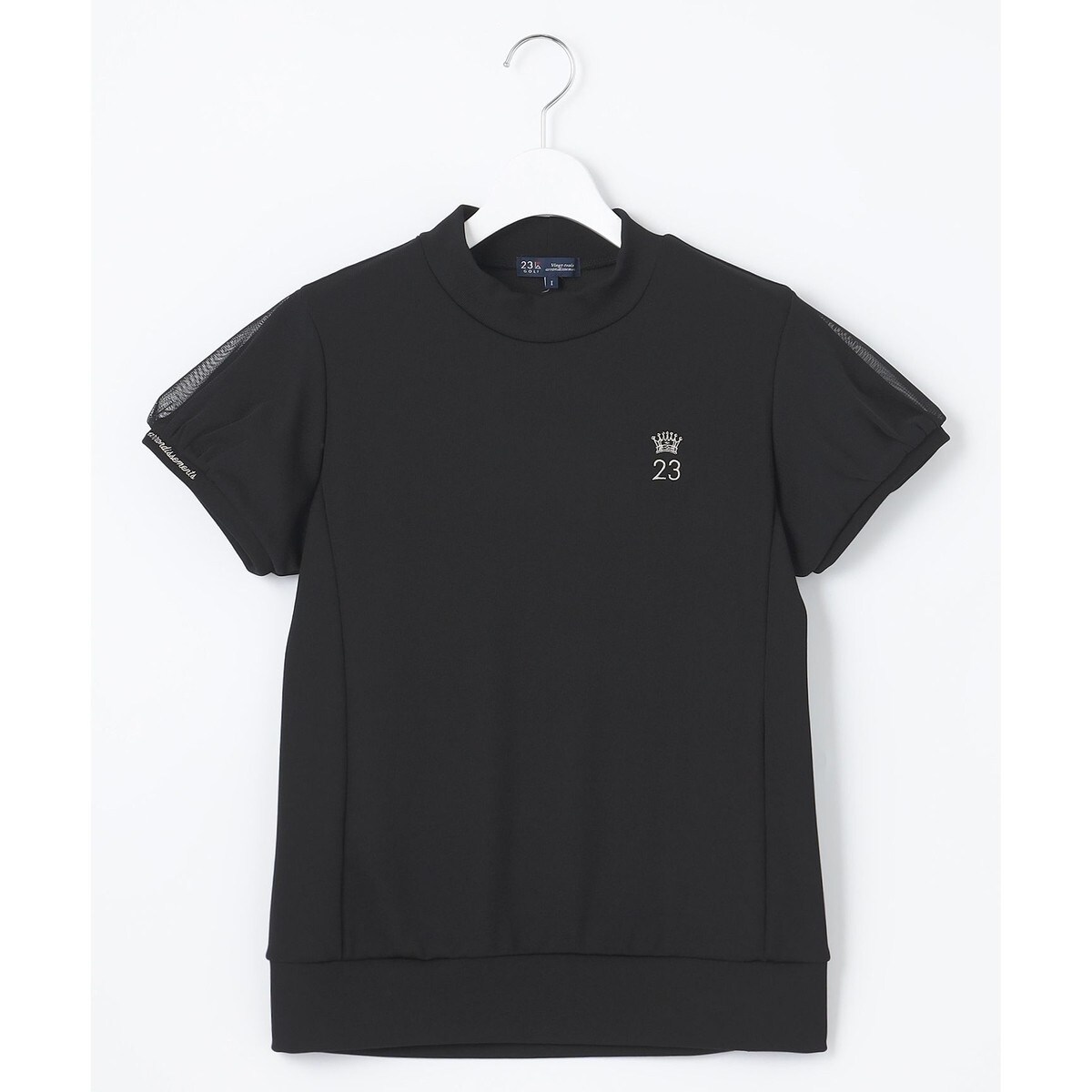 WOMEN】チュール袖 モックネックプルオーバー | 23区GOLF(23KUGOLF