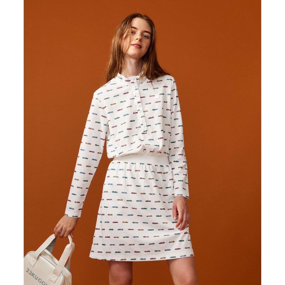 美品✨ M〜Lサイズ　23区ゴルフ レーシングカープリント ワンピース WOMEN】レーシングカープリント ワンピース | 23区GOLF(23KUGOLF