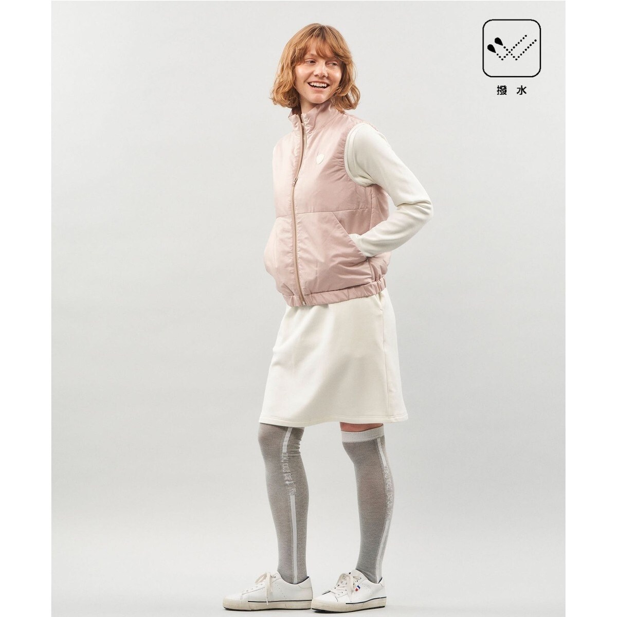 数量限定！お得セット【WOMEN】撥水ベスト付 ワンピース 着回し力と