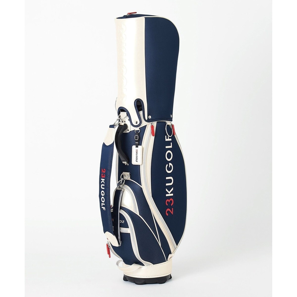 WOMEN】合皮×デニム調キャディバッグ 他と被らない 大人ピンクが