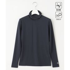 【WOMEN】【吸水速乾/UVケア】30デニール 無地 カットソー