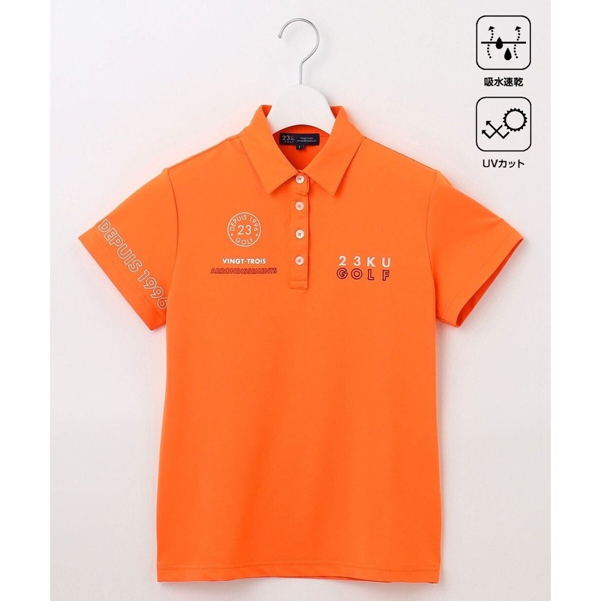 23区ゴルフ　レディース　ウェア　トップス ポロシャツ WOMEN】ライトハニカム 半袖ポロシャツ / 23区GOLF