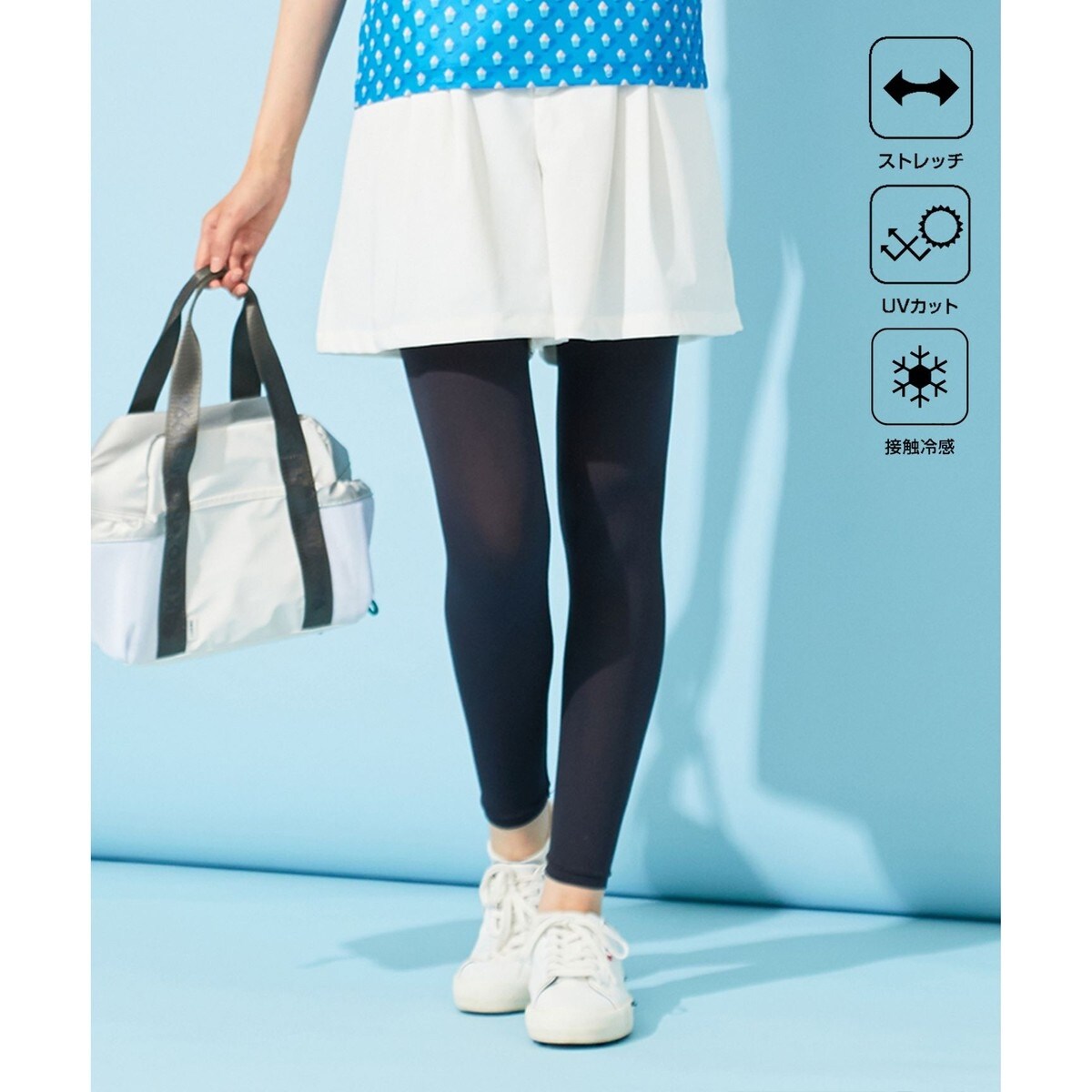 新品 23区ゴルフ イラストレーターコラボ ショートパンツ/L/ホワイト 新品 23区ゴルフ イラストレーターコラボ ショートパンツ/L