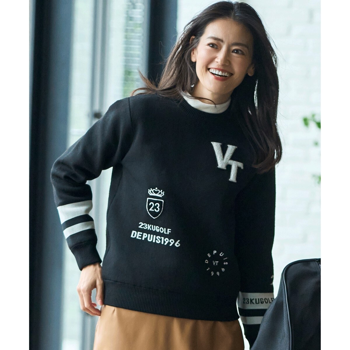 WOMEN】ニットブルゾン | 23区GOLF(23KUGOLF) | マルイウェブチャネル