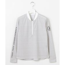 【WOMEN】サンベールメッシュ モノグラムハーフジップ UVカット 紫外線対策 吸水速乾
