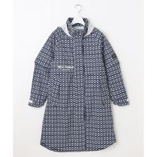 【WOMEN】モノグラム レインワンピース 2WAYストレッチ 透湿防水 防風 撥水 ポケッタブル