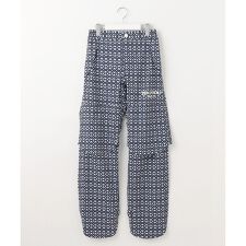 【WOMEN】モノグラム レインパンツ  2WAYストレッチ 透湿防水 防風 撥水 ポケッタブル