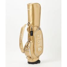 23区GOLF(23KUGOLF)の【UNISEX】エレガントエナメルキャディバッグ　キャスター付きで移動もラクチン