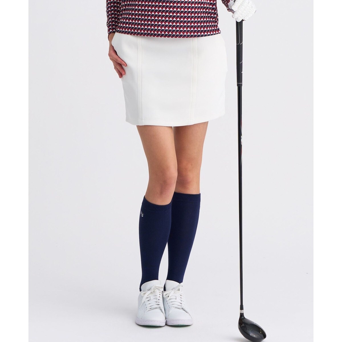 定価27500円 23区ゴルフ ダイヤキルト中綿スカート 新品タグ付き ホワイト レディな防寒アイテム【WOMEN】ダイヤキルト 中綿スカート 保温性